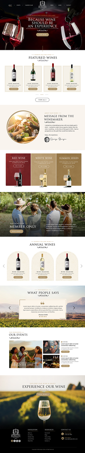 Wix Design by Blue Sparrow for this project | Design: #34436839
