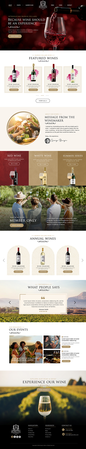 Wix Design by Blue Sparrow for this project | Design: #34436840
