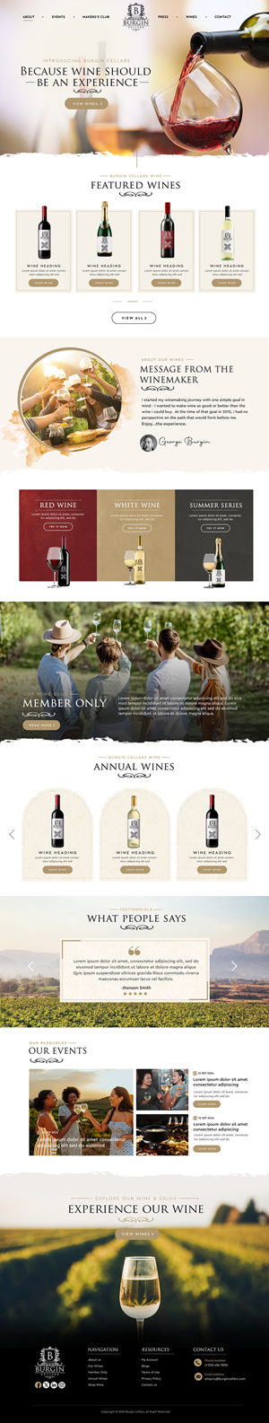 Wix Design by Blue Sparrow for this project | Design: #34438572