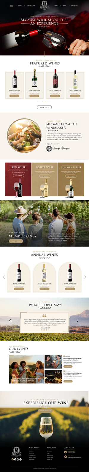 Wix Design by Blue Sparrow for this project | Design: #34488662