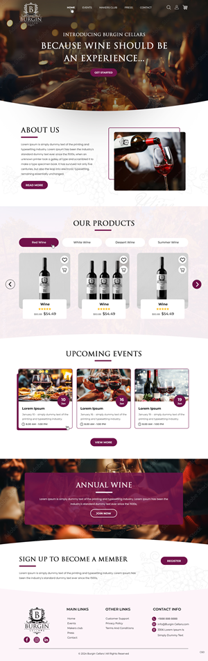 Wix Design by pb for this project | Design: #34427314