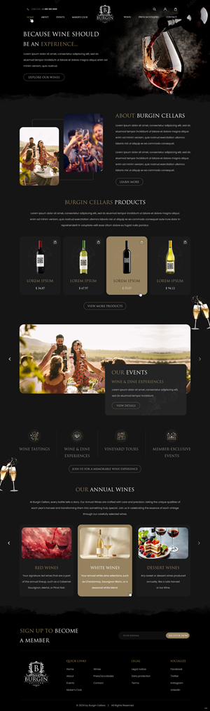 Wix Design by pb for this project | Design: #34427315