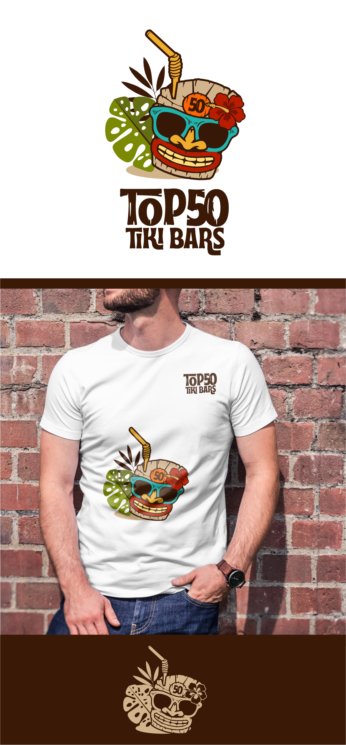 Logo Design by Idesign estudio for Top 50 Tiki Bars | Design #34509690