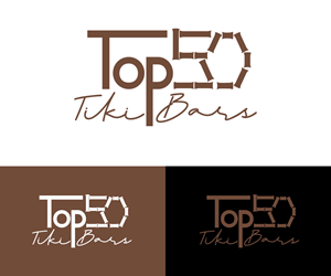 Logo Design by Kavth for Top 50 Tiki Bars | Design: #34438938