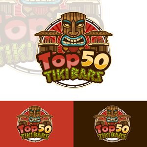 Logo Design by Suvendu.S for Top 50 Tiki Bars | Design: #34441440
