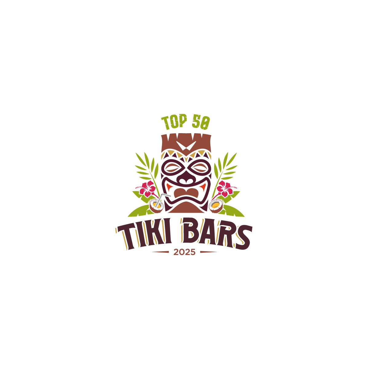 Logo-Design von Barish Design für Top 50 Tiki Bars | Design #34463416