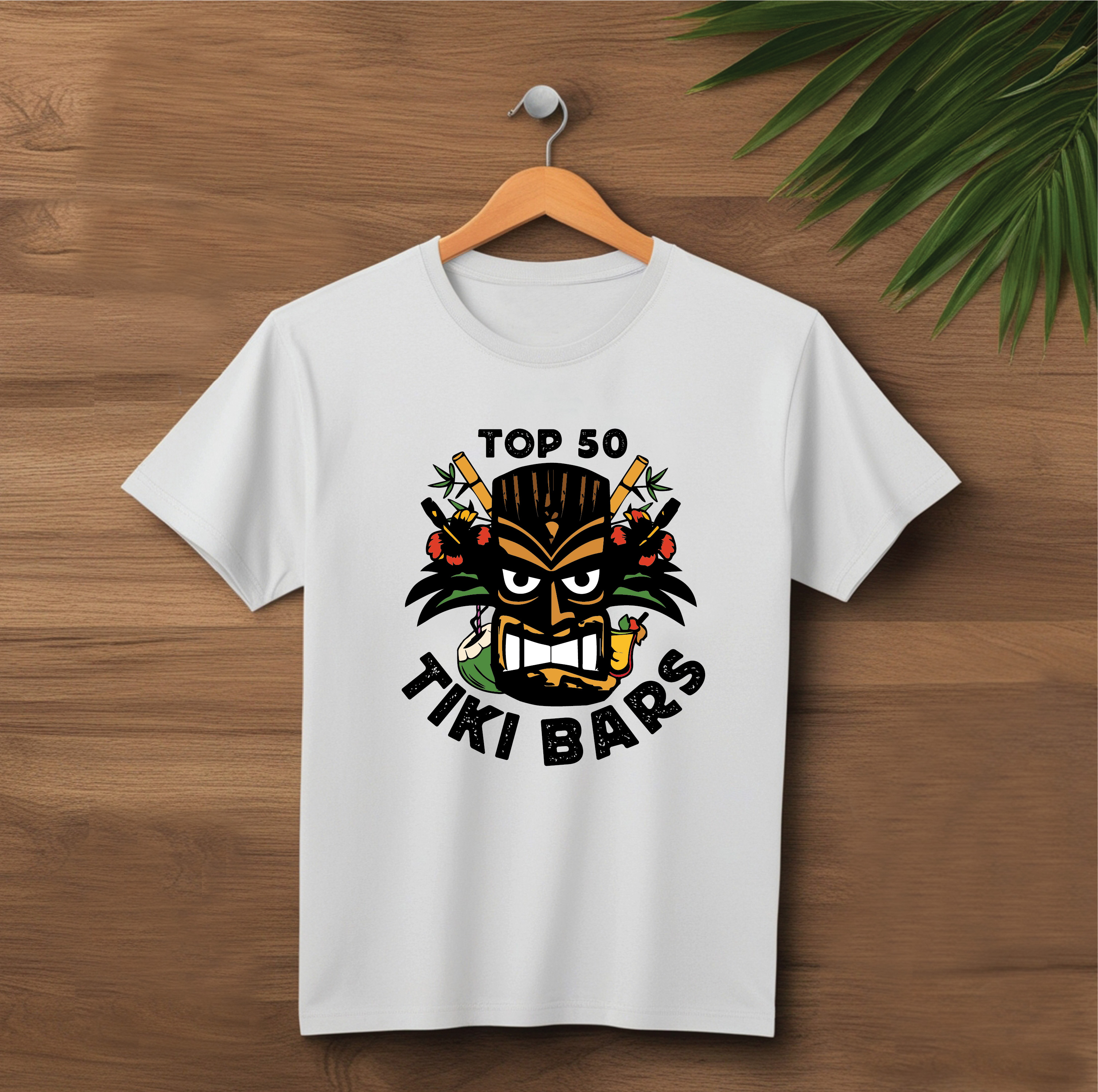Logo Design by bethmage janaka for Top 50 Tiki Bars | Design #34465511