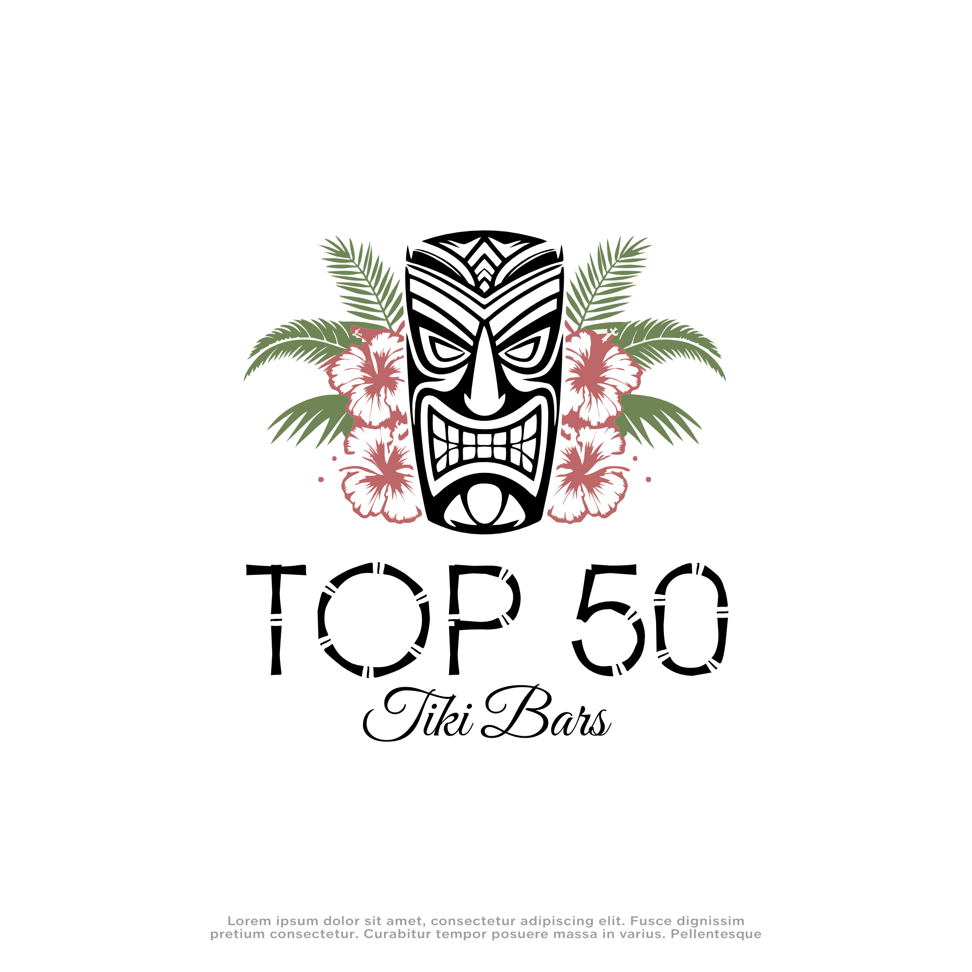 Logo Design by win it for Top 50 Tiki Bars | Design #34432144