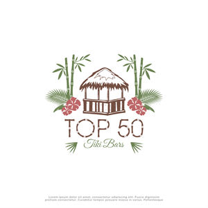 Logo Design by win it for Top 50 Tiki Bars | Design: #34462789