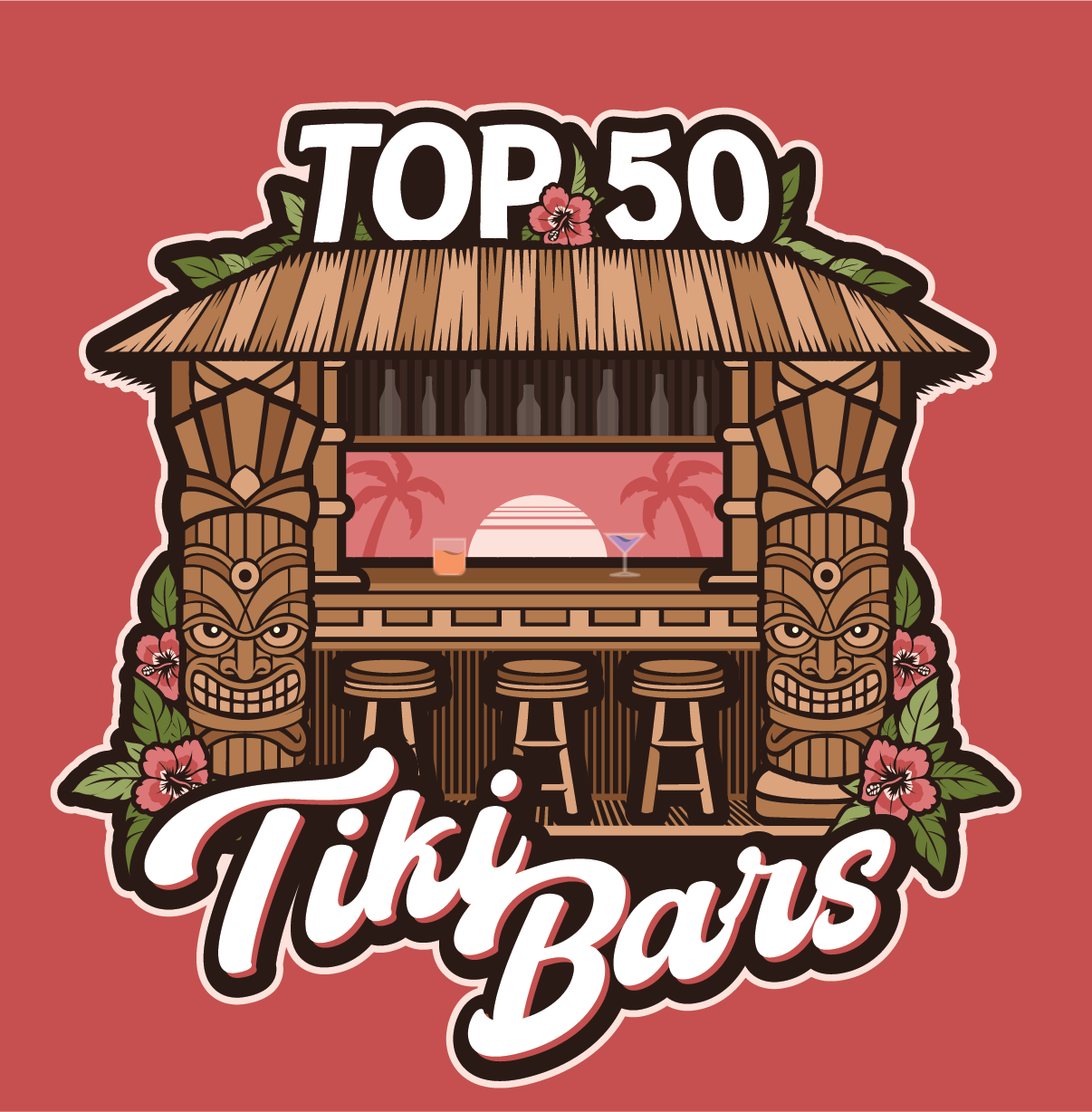 Diseño de Logo por Cody Rostron para Top 50 Tiki Bars | Diseño #34462542