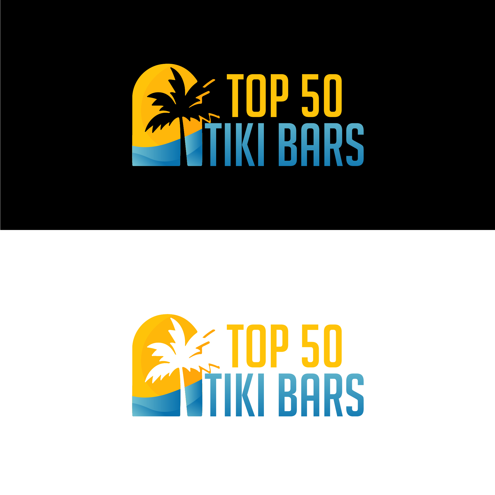 Logo Design by CrewType for Top 50 Tiki Bars | Design #34439368