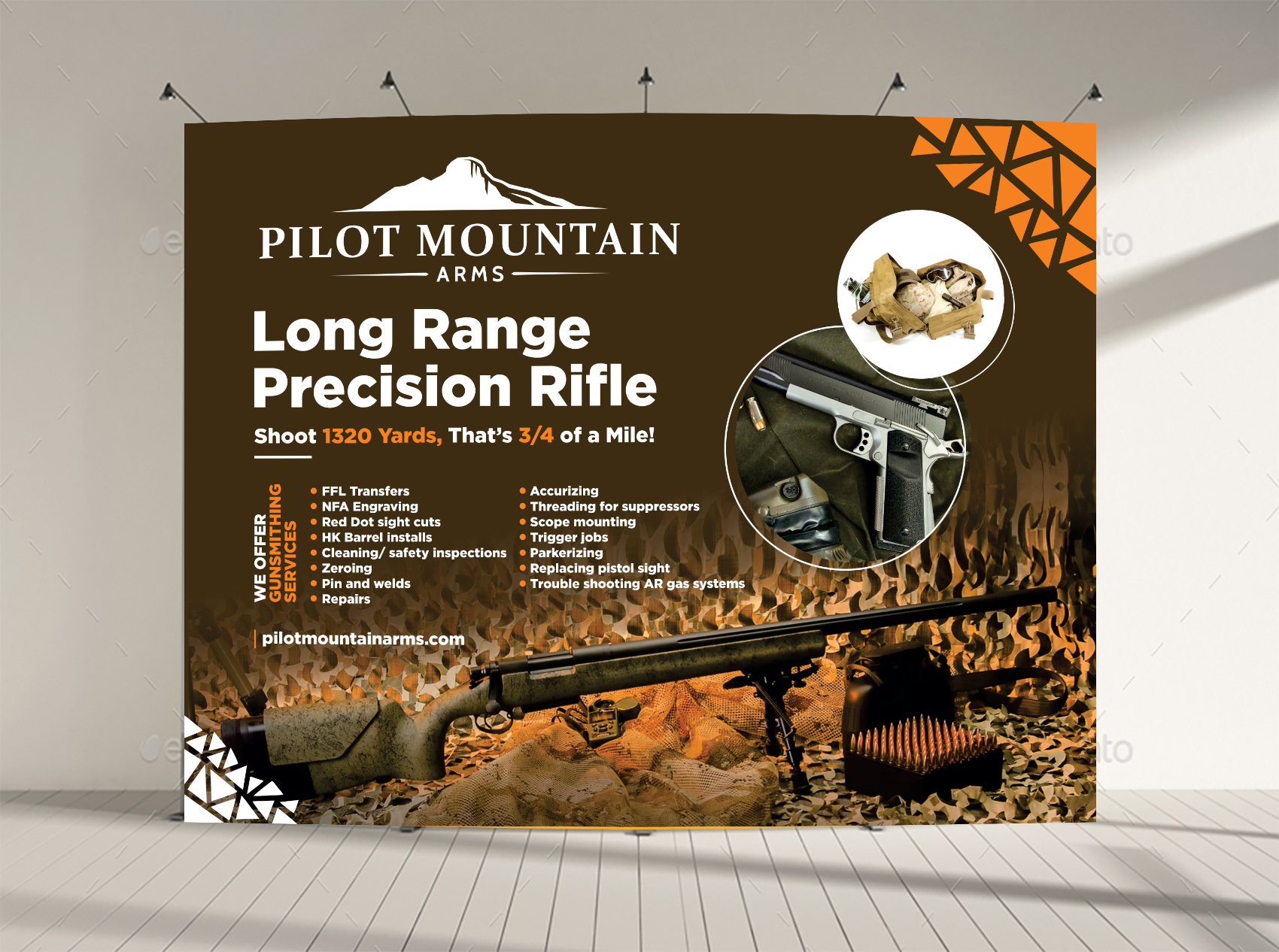 Trade Show Booth Design by Aurora:) for Pilot Mountain Arms LLC | Design #34430192