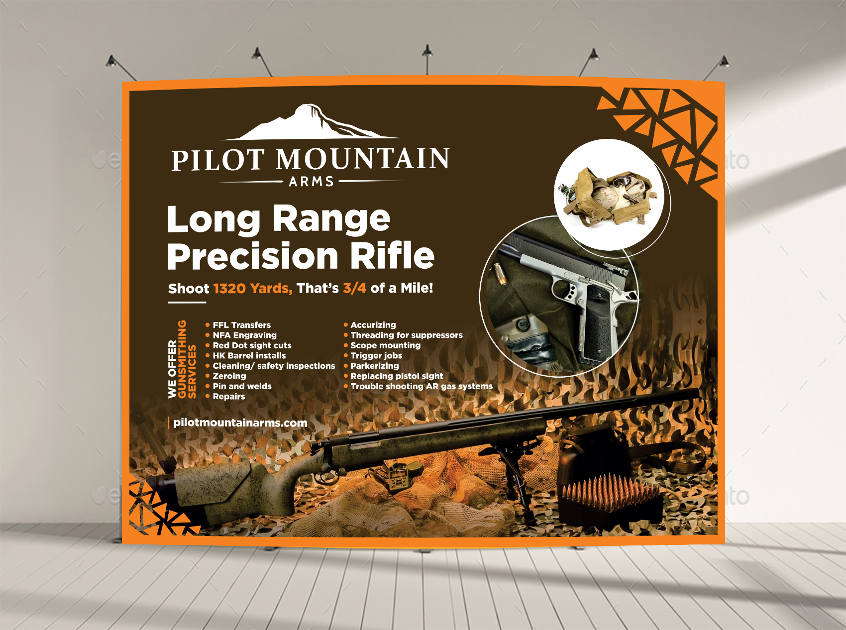 Trade Show Booth Design by Aurora:) for Pilot Mountain Arms LLC | Design #34430194