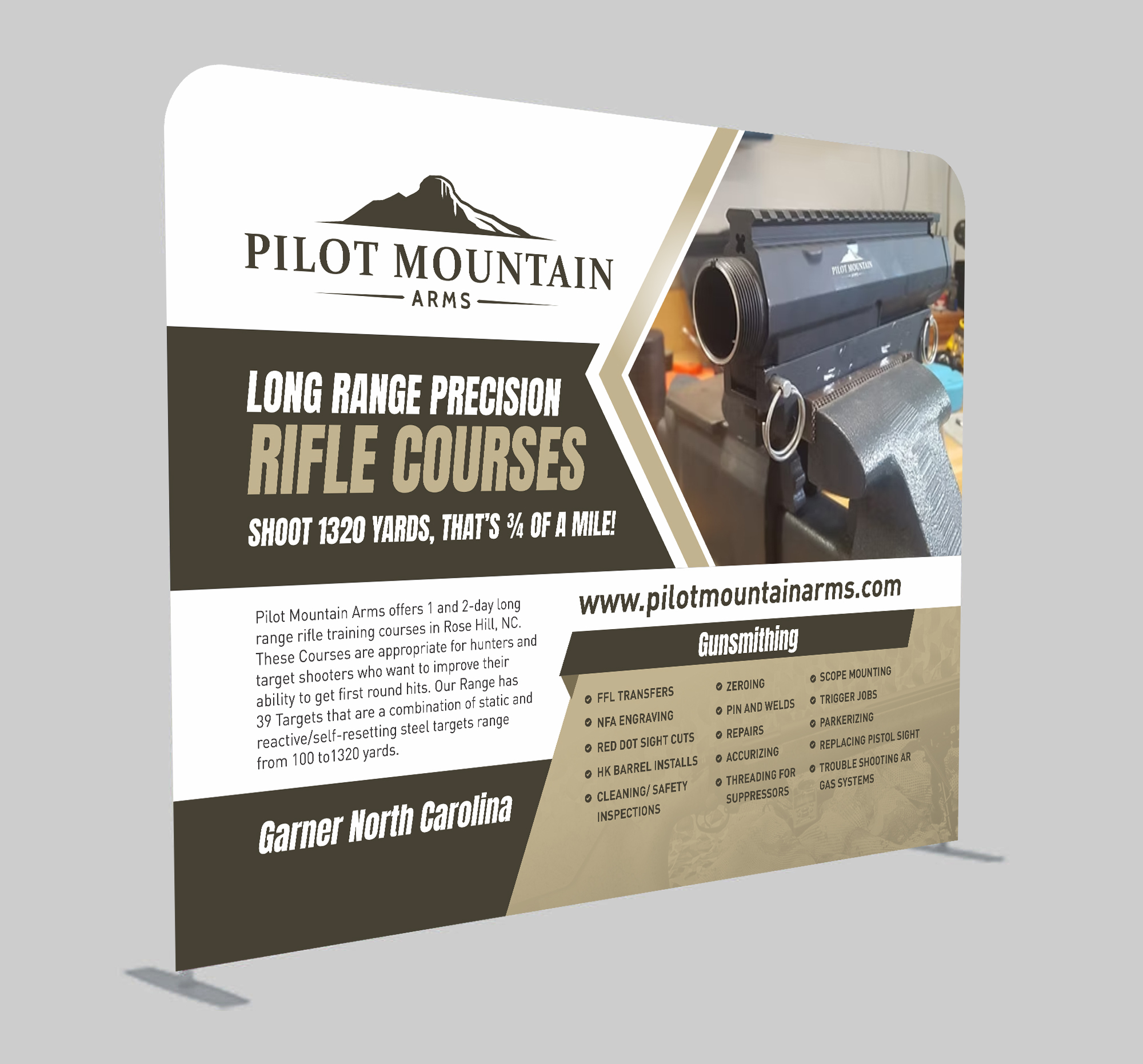 Design de Stand d'Exposition par Dzhafir pour Pilot Mountain Arms LLC | Design #34429975