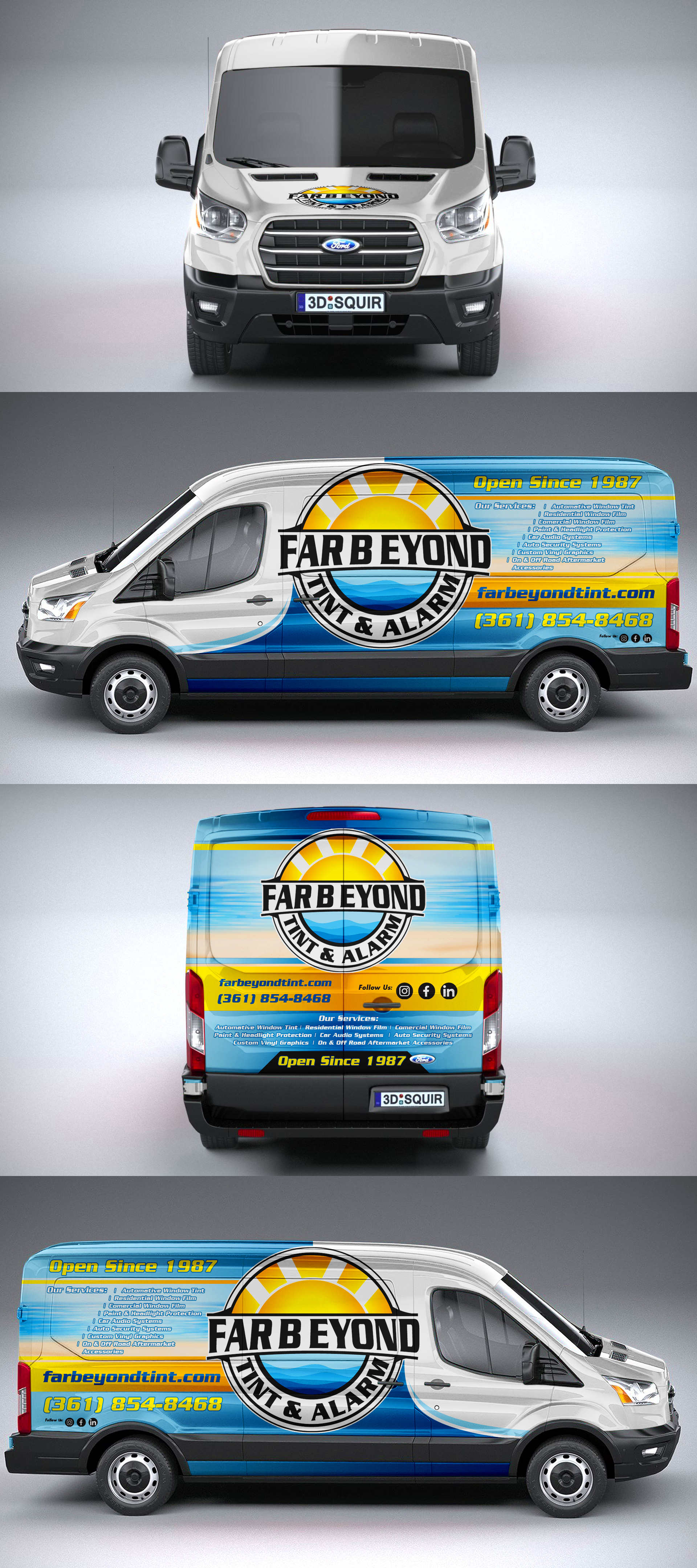 Graphic Design by ANGGI MAULANA PRAKOSO for Far Beyond Tint & Alarm  | Design #34443502
