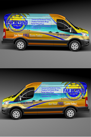 Graphic Design by Virgy priatna putra for Far Beyond Tint & Alarm  | Design: #34446808