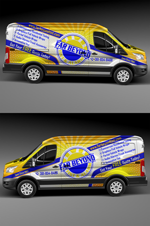 Graphic Design by Virgy priatna putra for Far Beyond Tint & Alarm  | Design: #34446863