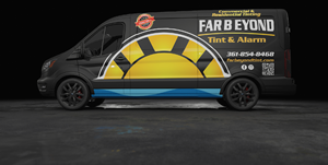 Design Graphique par Wrapcia pour Far Beyond Tint & Alarm  | Design : #34435886
