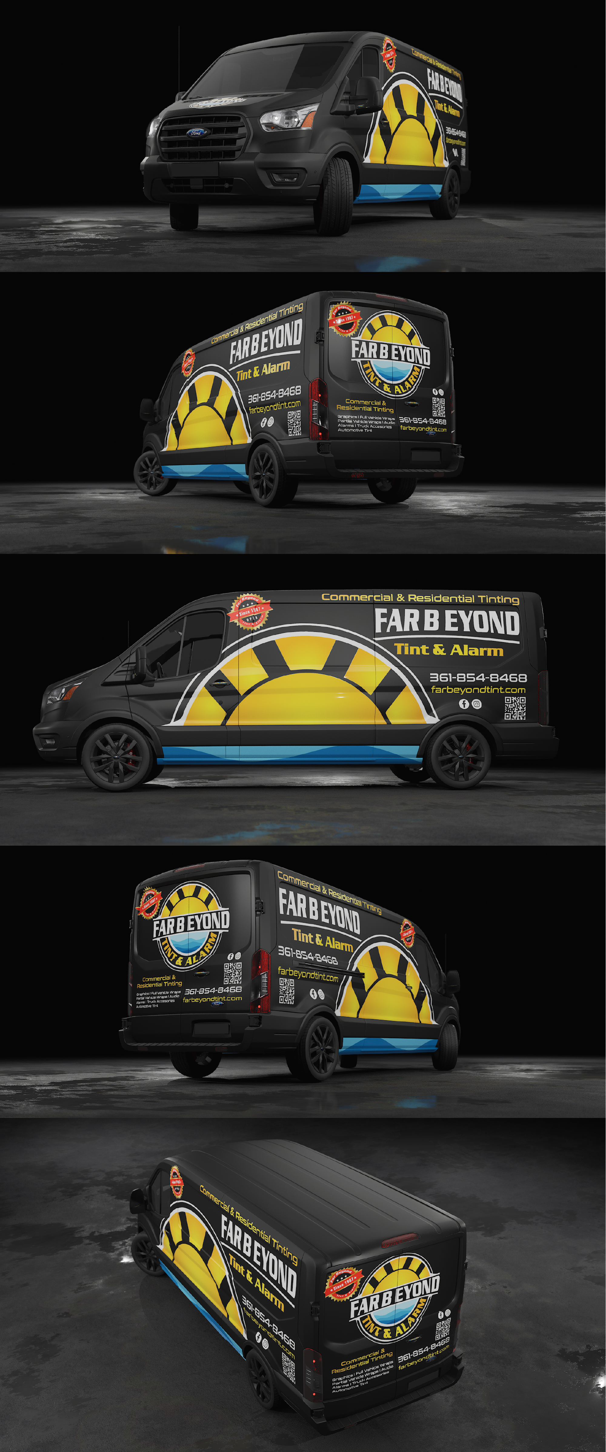 Graphic Design by Wrapcia for Far Beyond Tint & Alarm  | Design #34438902