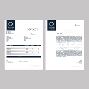 Stationery Design by Eve.A for The Booth Firm PLLC | Design #34434719