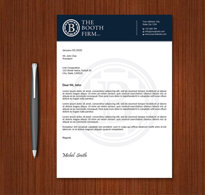 Stationery Design by Expert Bappy for The Booth Firm PLLC | Design: #34434352