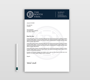 Stationery Design by Expert Bappy for The Booth Firm PLLC | Design: #34434353