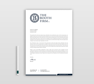 Stationery Design by Expert Bappy for The Booth Firm PLLC | Design: #34434475