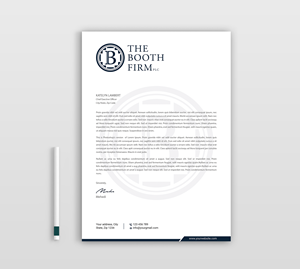 Stationery Design by Expert Bappy for The Booth Firm PLLC | Design: #34434476