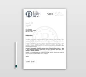 Stationery Design by Expert Bappy for The Booth Firm PLLC | Design: #34434528