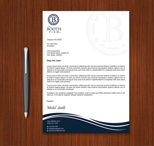 Stationery Design by Expert Bappy for The Booth Firm PLLC | Design: #34435821