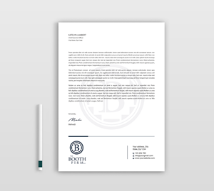 Schreibwaren-Design von Expert Bappy für The Booth Firm PLLC | Design: #34436146