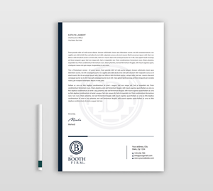 Schreibwaren-Design von Expert Bappy für The Booth Firm PLLC | Design: #34436163