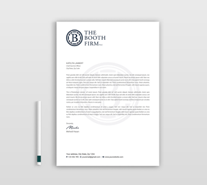 Stationery Design by Expert Bappy for The Booth Firm PLLC | Design: #34436282