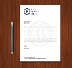 Stationery Design by Expert Bappy for The Booth Firm PLLC | Design: #34436290