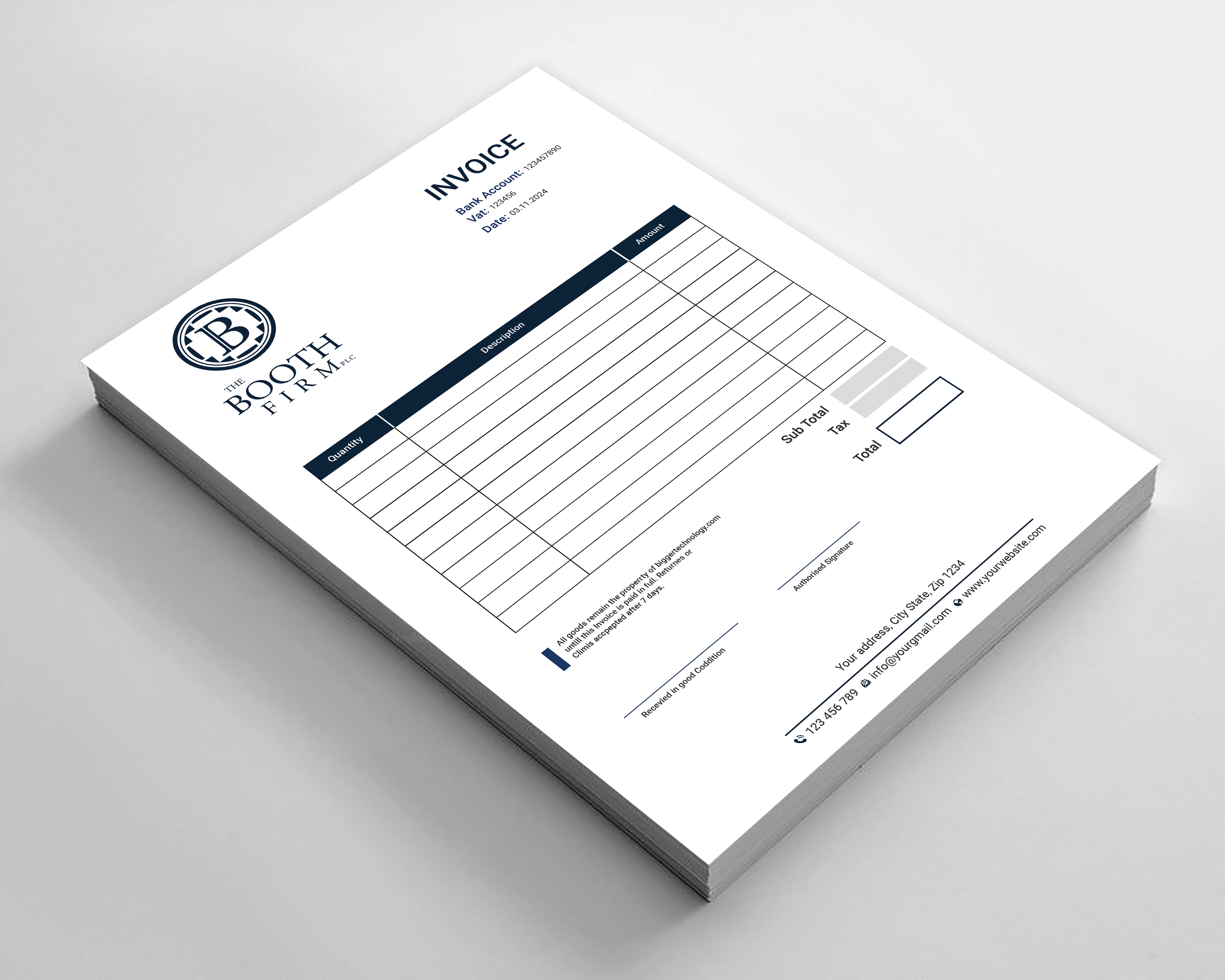 Schreibwaren-Design von Expert Bappy für The Booth Firm PLLC | Design #34437512