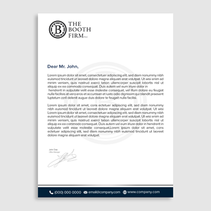 Stationery Design by WellDesign for The Booth Firm PLLC | Design: #34435016