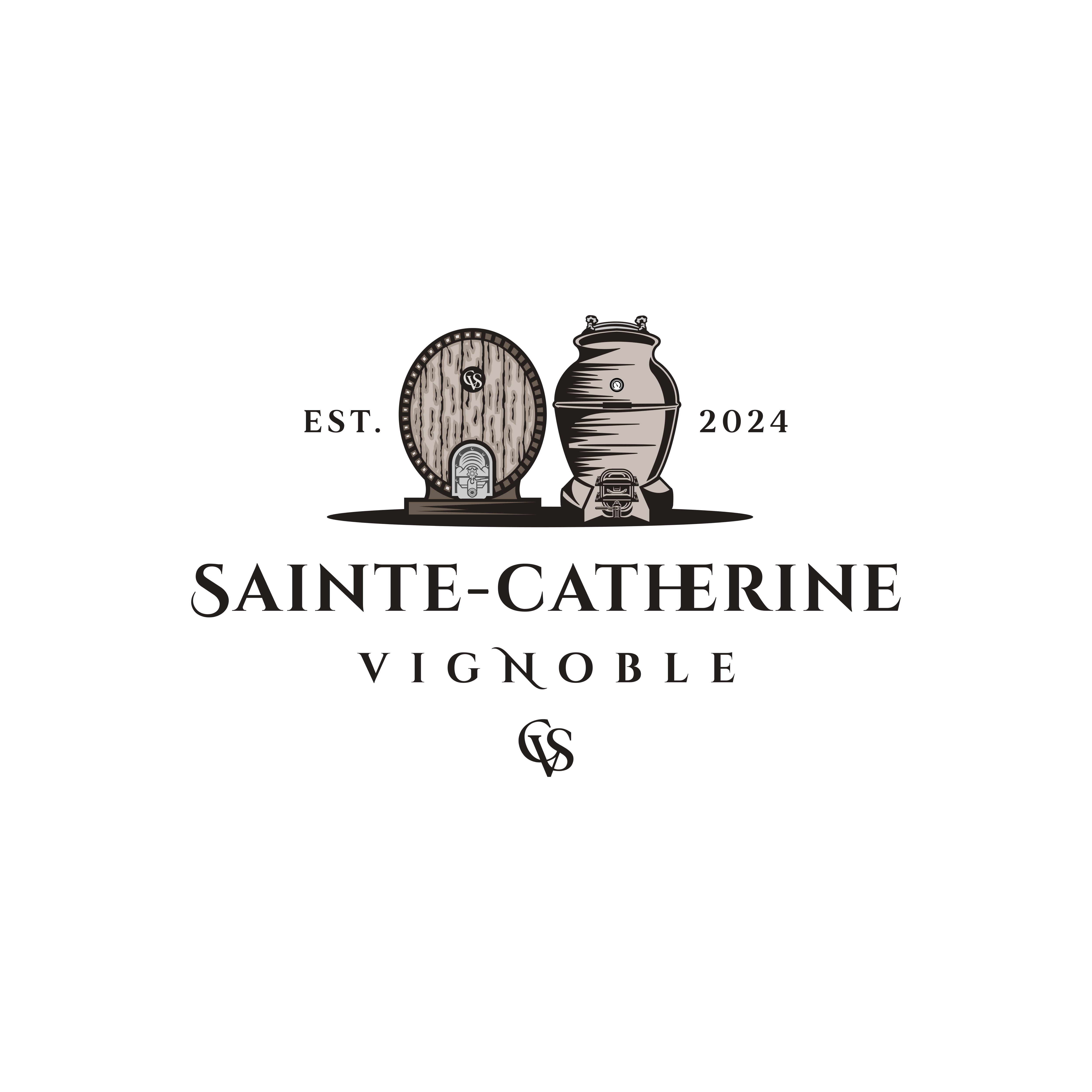 Logo Design by ramu 6 for Vignoble Sainte-Catherine | Design #34467815