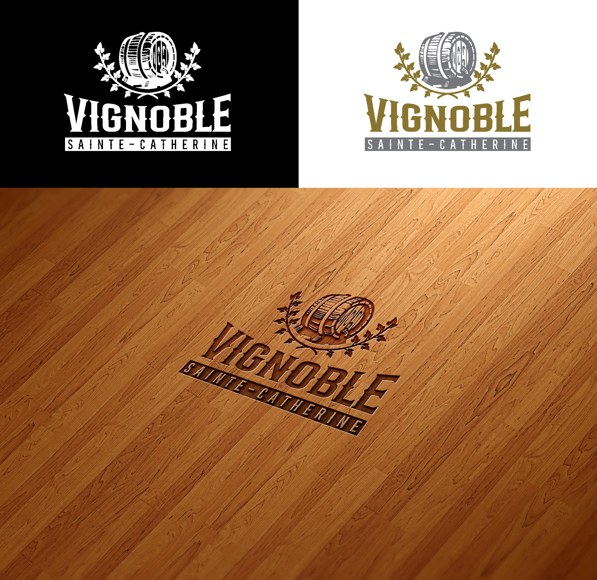 Logo Design by RA-bica for Vignoble Sainte-Catherine | Design #34463906