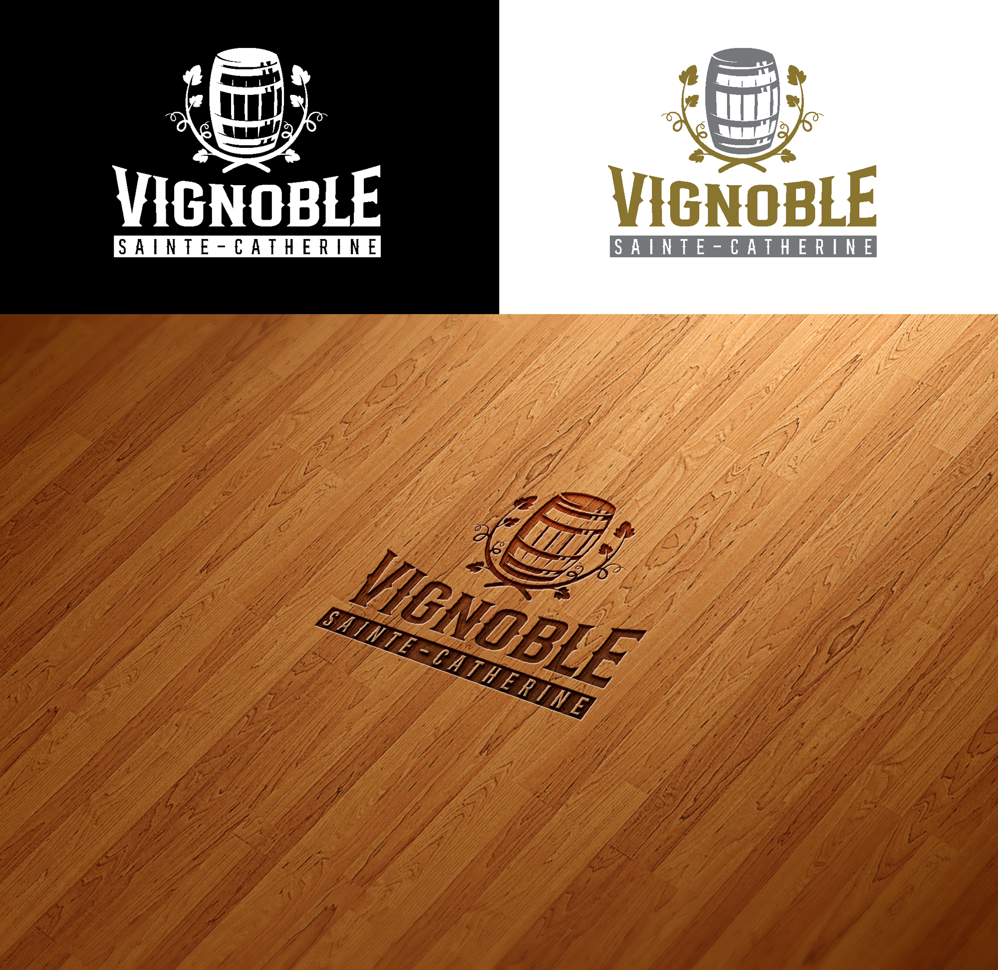 Logo Design by RA-bica for Vignoble Sainte-Catherine | Design #34464528