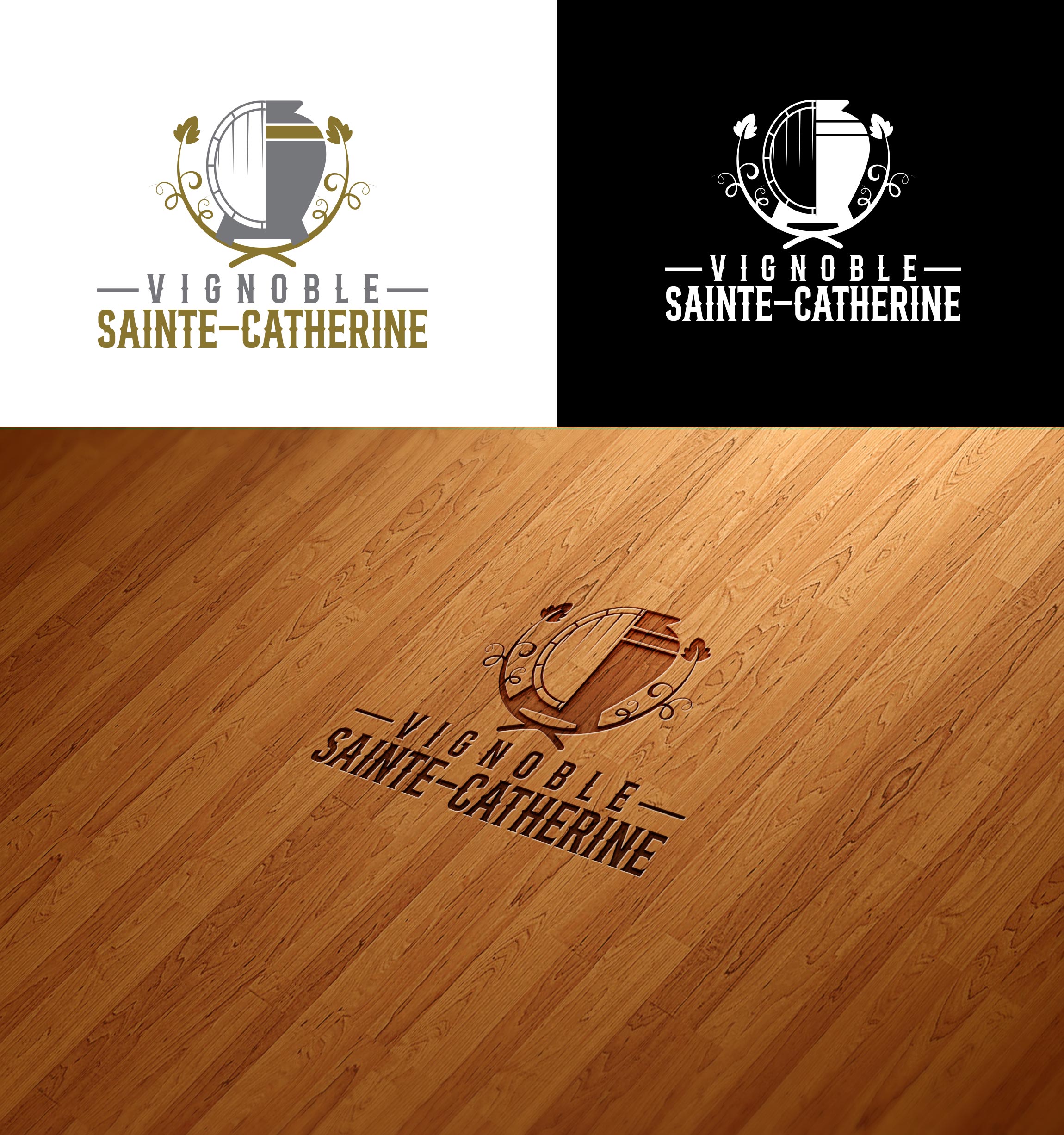 Logo-Design von RA-bica für Vignoble Sainte-Catherine | Design #34473291