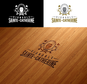 Logo Design by RA-bica for Vignoble Sainte-Catherine | Design: #34497413
