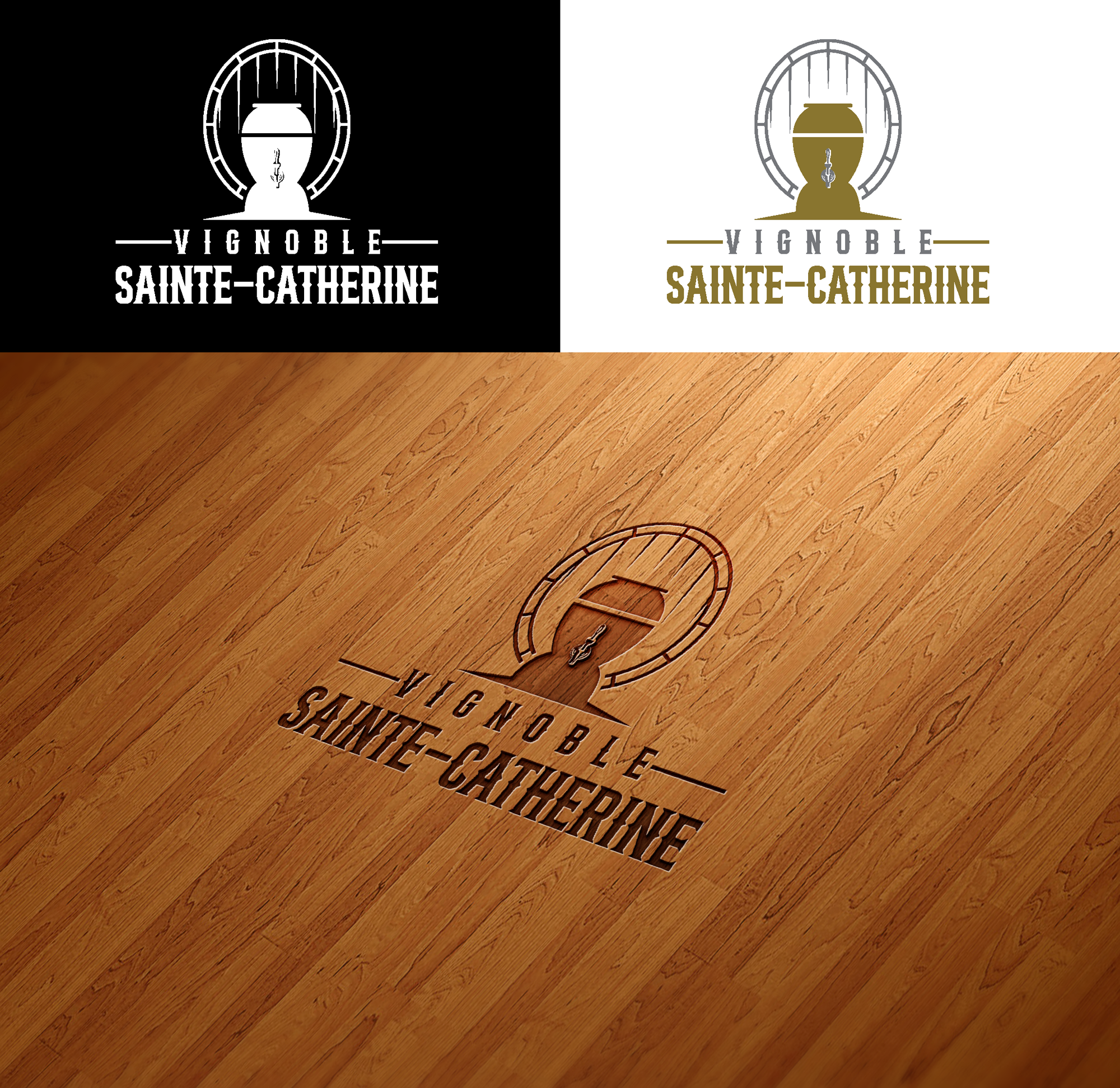 Logo-Design von RA-bica für Vignoble Sainte-Catherine | Design #34497414