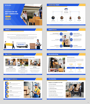 PowerPoint Design by pb for Customized Logistics Group | Design: #34443371