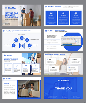 PowerPoint Design by pb for Customized Logistics Group | Design: #34443374