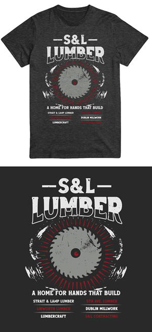 T-Shirt-Design von Teespixels für Strait & Lamp Lumber Company | Design: #34475478