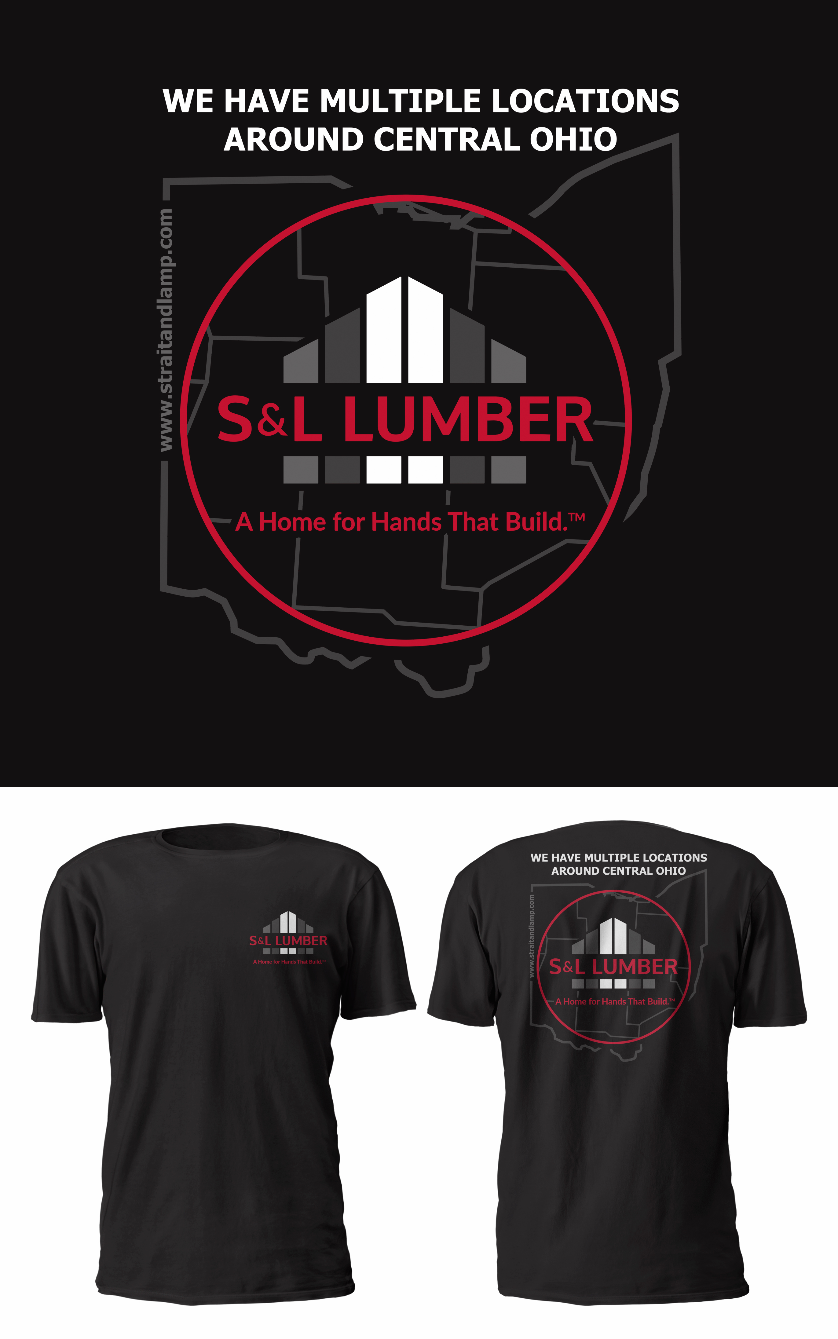 T-shirt Design by D'Mono for Strait & Lamp Lumber Company | Design #34479402