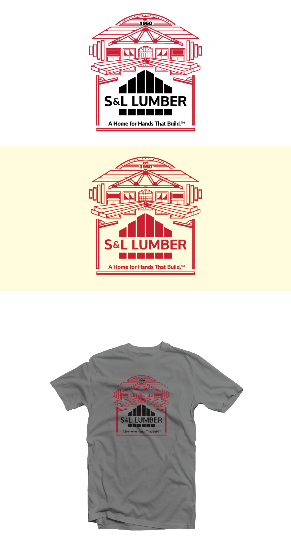 T-shirt Design by Ngoeg for Strait & Lamp Lumber Company | Design #34481306