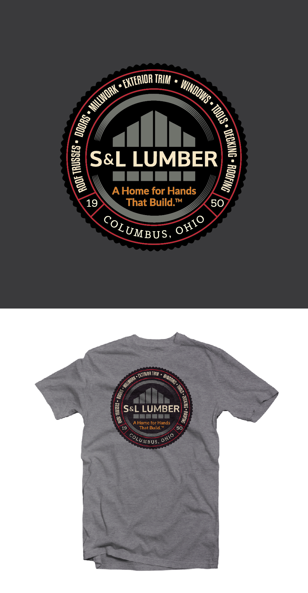 T-shirt Design by Ngoeg for Strait & Lamp Lumber Company | Design #34481308