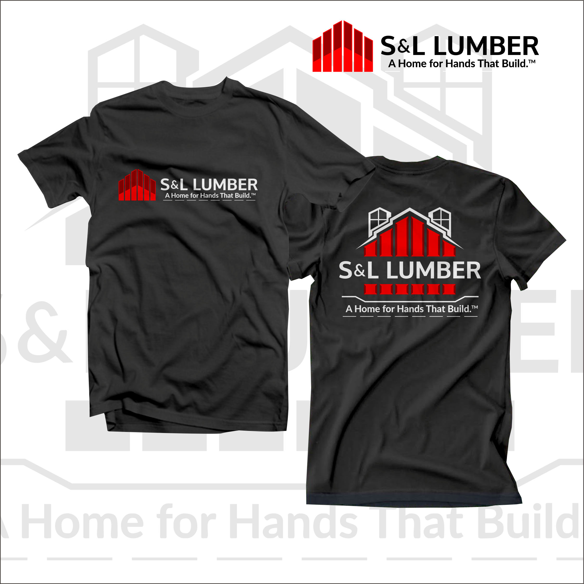 T-shirt Design by MDLB house for Strait & Lamp Lumber Company | Design #34469331