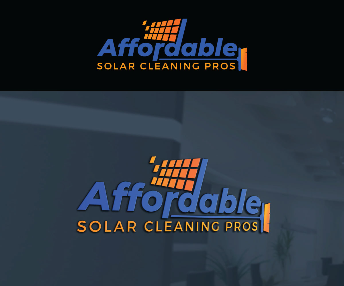 Logo Design by Luckey yaari for Affordable Solar Cleaning Pros LLC | Design #34463663